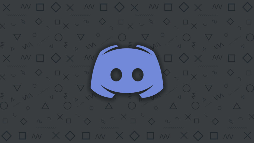 Discord's Cool Blue Logo: A Wall of Shapes and Style Wallpaper