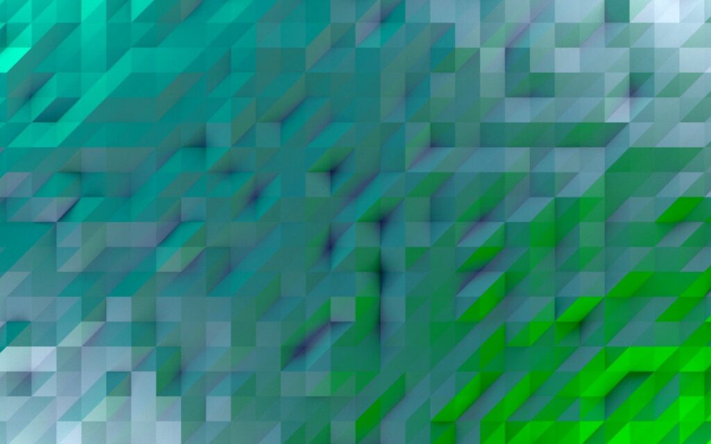 Cool Gradient Geometric Wallpaper in Teal and Green - Modern Background