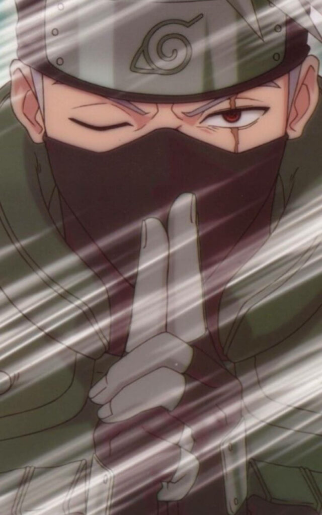 Legendary Kakashi - A Ninja's Cool Pose Wallpaper