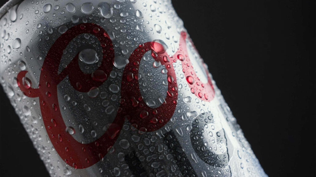 Close-up of chilled Coors Light can with water droplets on dark background beer wallpaper