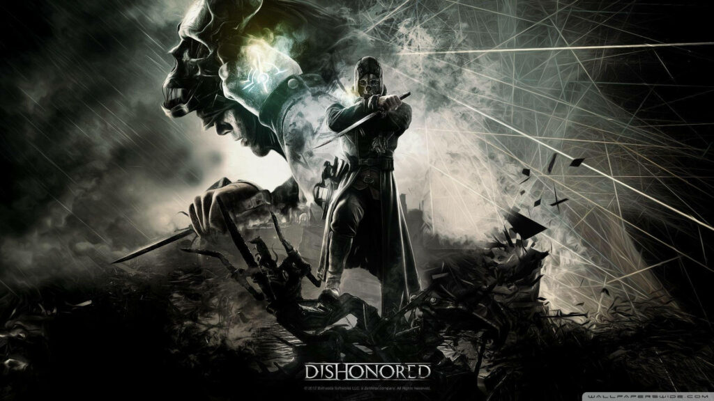 Dynamic Corvo Attano Abstract Wallpaper - Dishonored Art