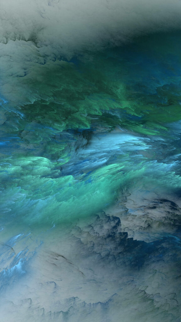 Earth's Elemental Dance: Interactive Cloud Cover in Space Wallpaper