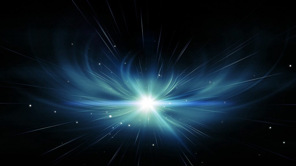 Cosmic Blue and Black Abstract Wallpaper | 1920x1080 Background
