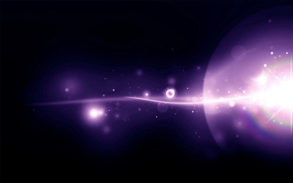 Cosmic Energy Wallpaper: Ethereal Purple & Pink Light Flares