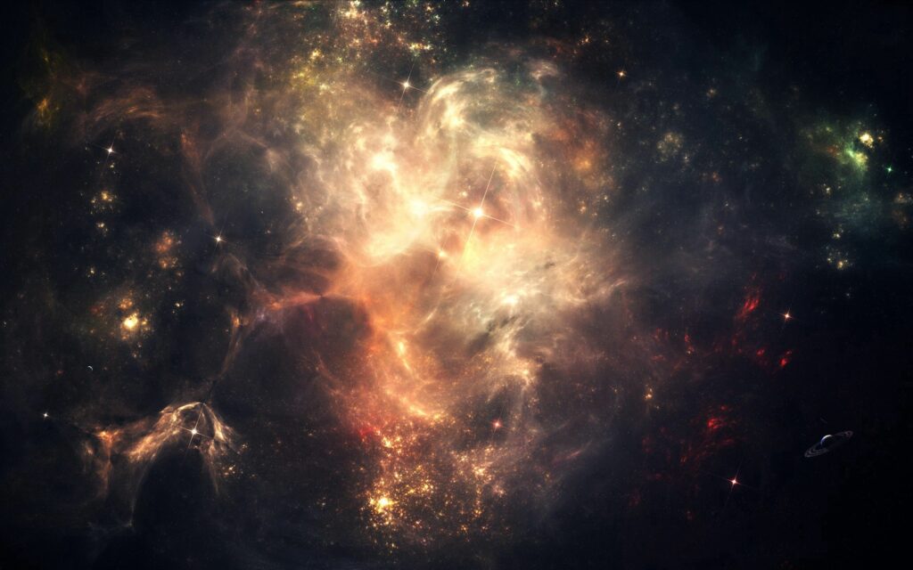 Mesmerizing Cosmic Wallpaper: Vibrant Stars & Nebulas Background