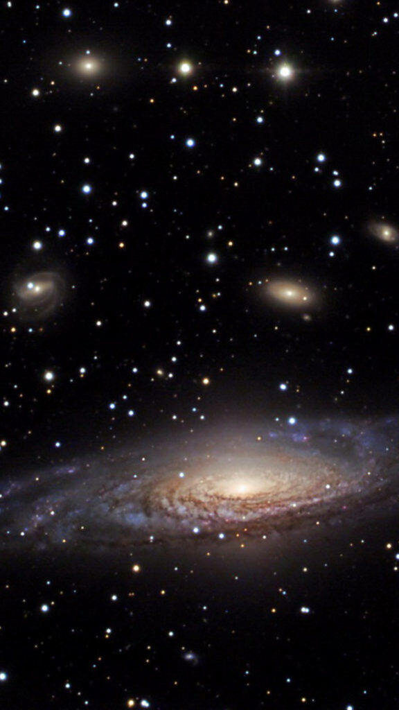 Cosmic Symphony: A Captivating Galaxiescape, Perfect for Your Galaxy Phone Background Wallpaper