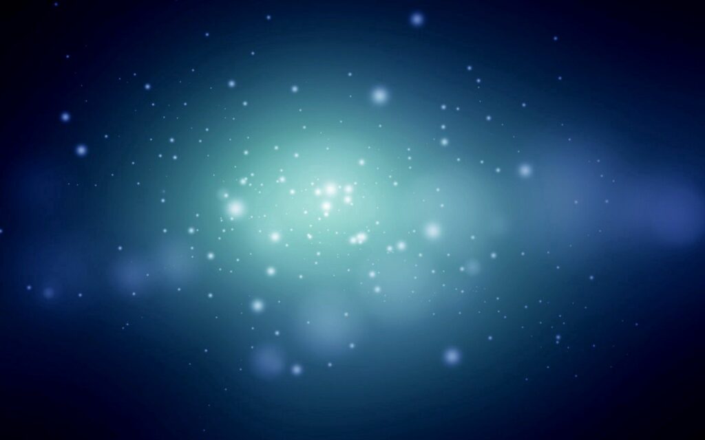 Cosmic Nebula Wallpaper: Starry Glow on Dark Background