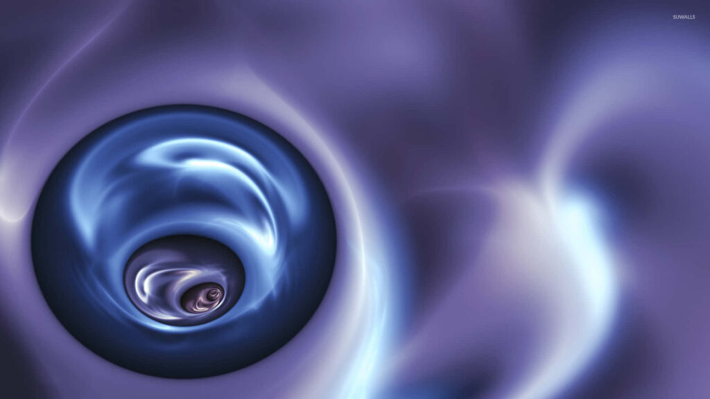 Cosmic Abstract Wallpaper: Swirling Blues & Purples Background