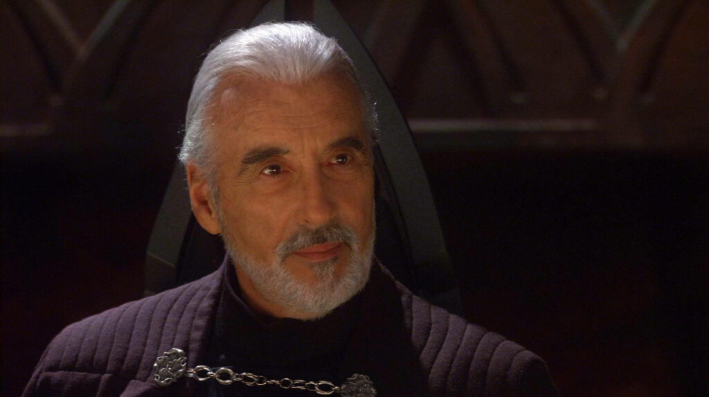 Count Dooku Wallpaper: Christopher Lee's Commanding Sith Presence