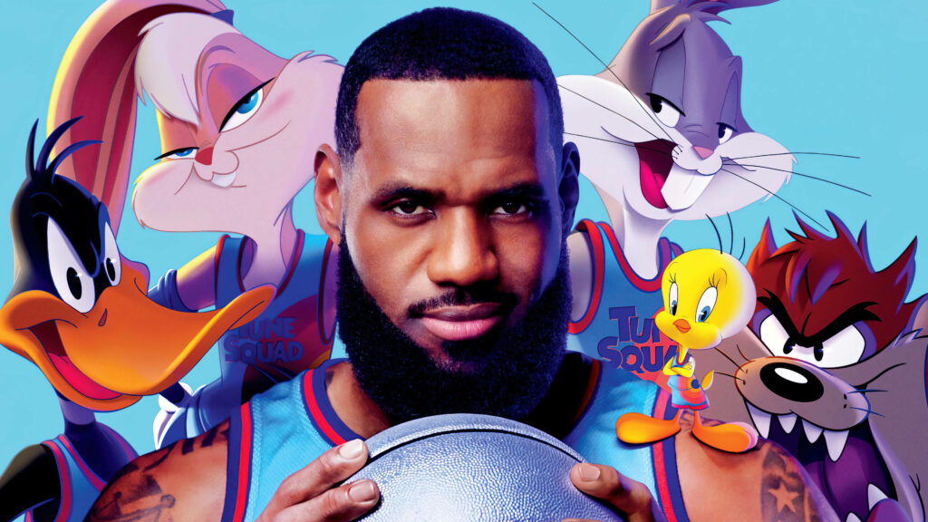 LeBron James and the Tune Squad: Preparing for an Interstellar Adventure in Space Jam 2 Wallpaper