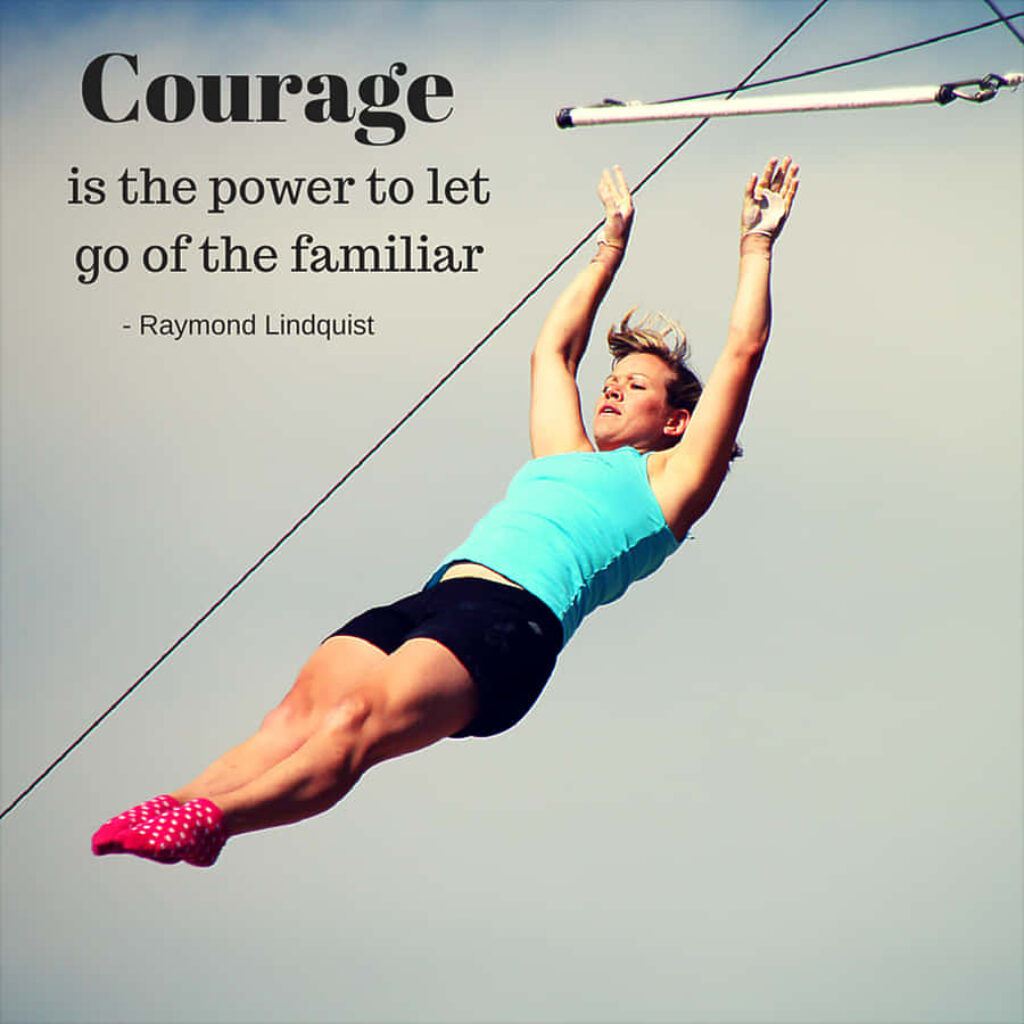 Courage Wallpaper: Embrace the Unknown with Lindquist's Quote