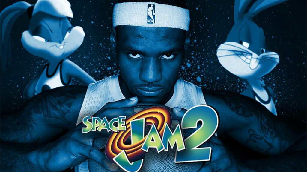 The Epic Reunion: Michael Jordan Joins Forces with Animated Basketball Legends in 'Space Jam 2' Wallpaper