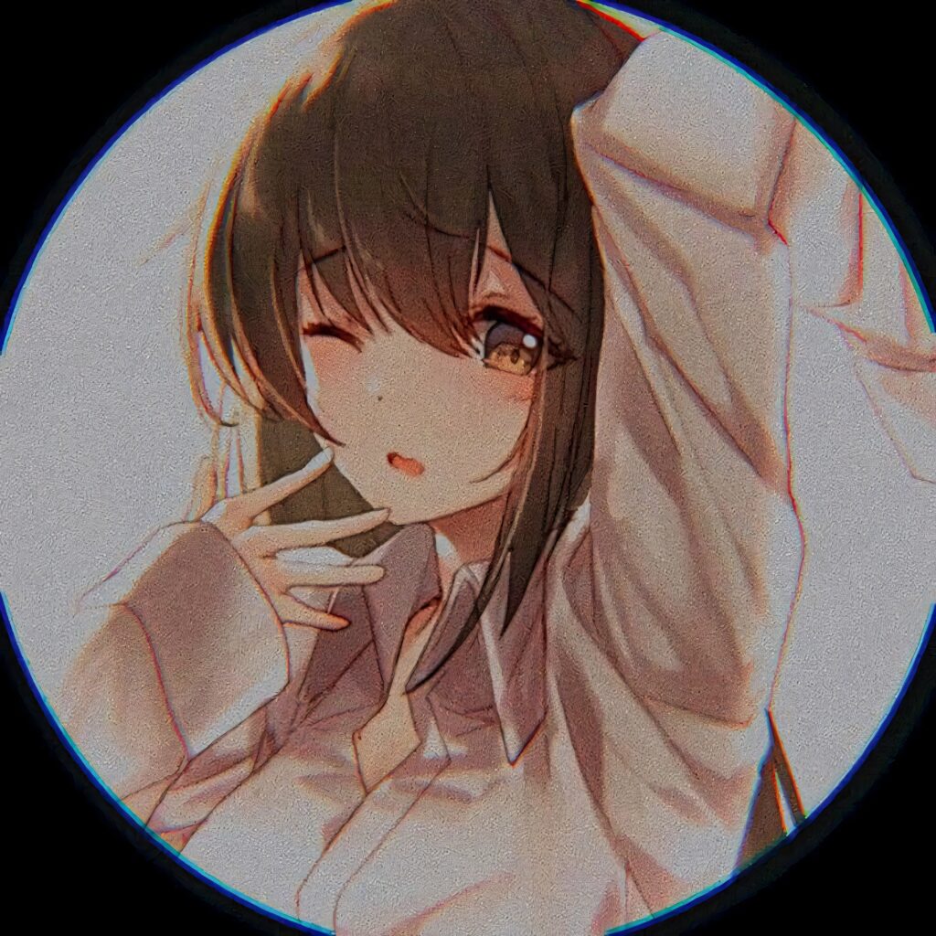 Cozy Blushing Anime Wallpaper for Discord Profile Picture PFP
