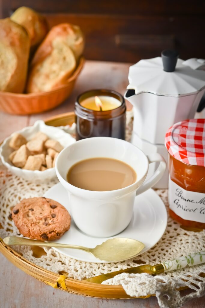 Cozy Coffee & Cookies Wallpaper: Perfect Relaxation Setup