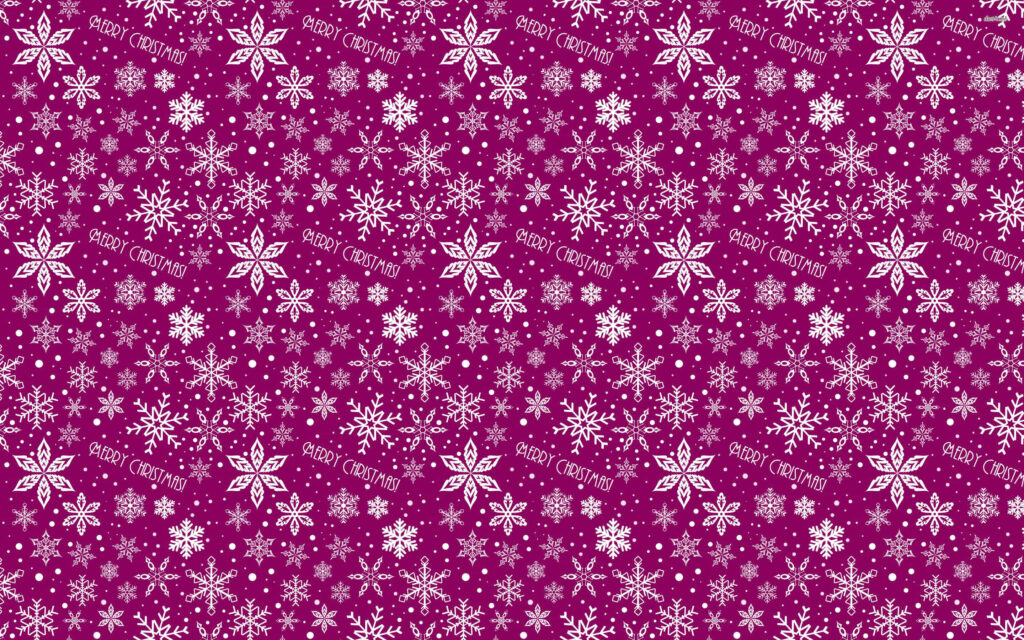 Cozy Holiday Snowflake and Star Wallpaper in Rich Maroon Background