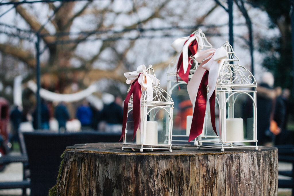 Cozy Holiday Wallpaper with Lanterns & Rustic Charm for Seasonal Decor