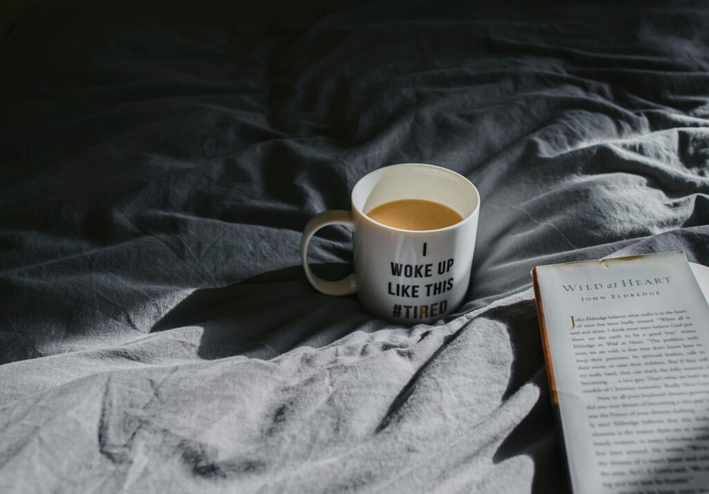 Cozy Coffee Wallpaper: 'I Woke Up Like This' Morning Vibes