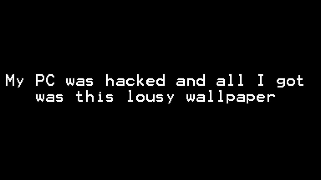The Mischievously Clever Hacker: An HD Wallpaper with an Enigmatic Quote