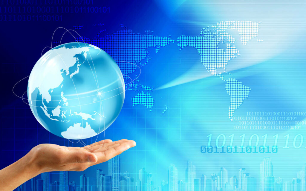 Unleashing the Power of Global Business: A Stylish World Code Wallpaper
