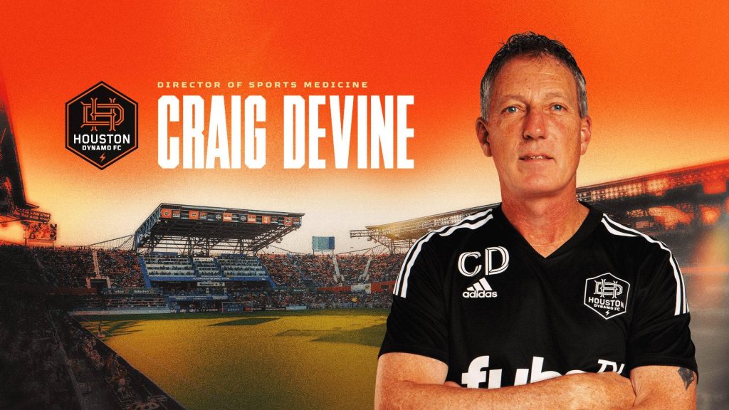 Craig Devine Houston Dynamo FC Director Sports Medicine stadium sunset wallpaper orange