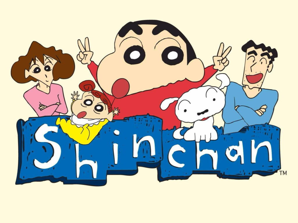 Whimsical Adventures of the Mischievous Shin-Chan Family! Wallpaper