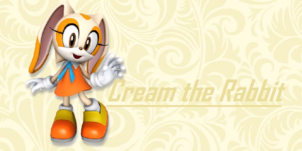 Cream the Rabbit and Cheese in vibrant lush greenery under soft blue skies Sonic wallpaper background