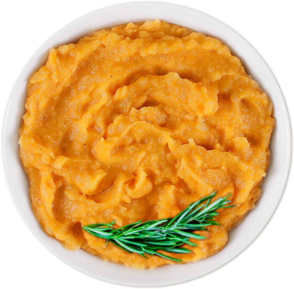 Mashed Sweet Potato with Rosemary: Creamy Wallpaper Background