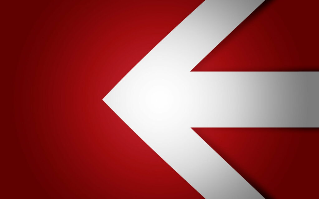 Creative Arrow Art on Vibrant Red Background - HD Wallpaper Background