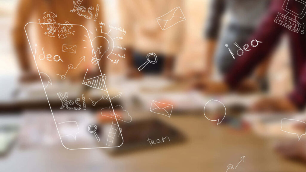 Augmented Reality Wallpaper: Innovation & Teamwork in Light Sketches