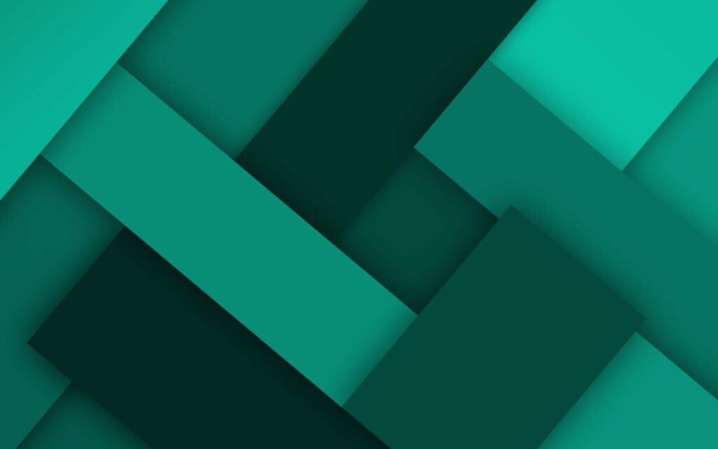 Immersive Geometric Patterns: Vibrant Turquoise & Red 4K Wallpaper Design
