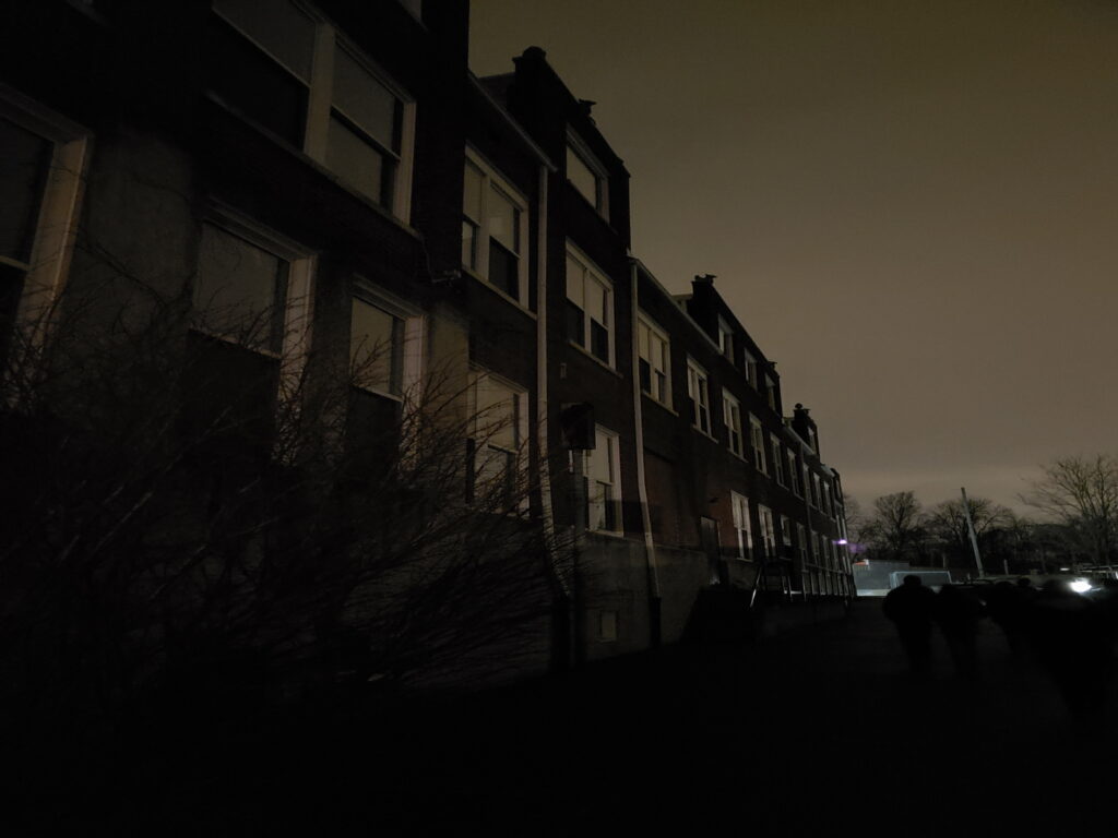 Eerie Haunting at Waverly Hills: Dark Shadows in an Old Creepy House Wallpaper