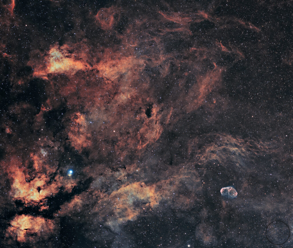 Crescent Nebula Wallpaper: Stunning Deep Space Cosmic Art