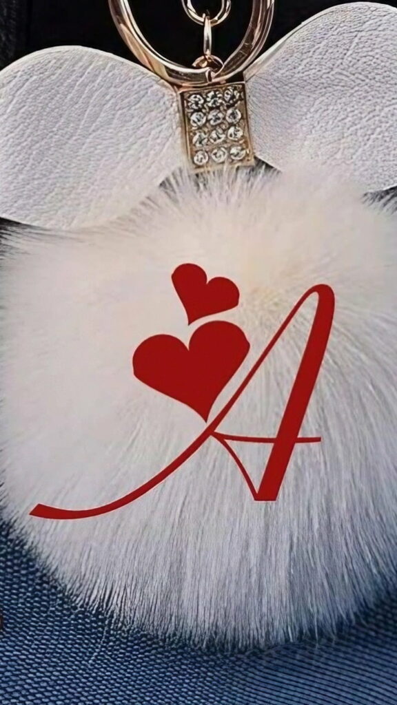 The Vibrant Moniker: Digital Alphabet Keychain - HD Phone Wallpaper