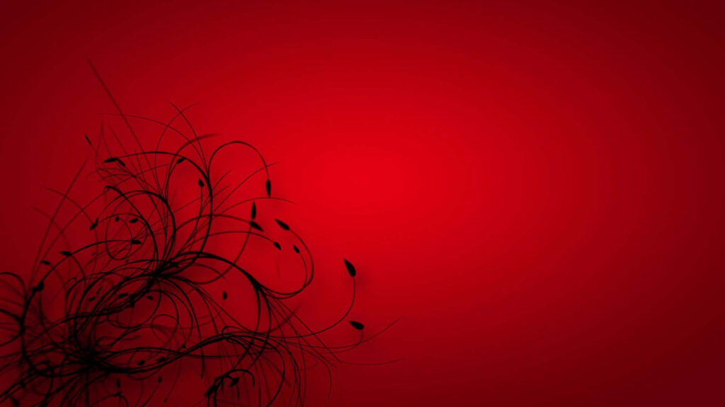Vibrant Abstract Symphony: Red and Black Marvel with a Subtle Vignette Wallpaper