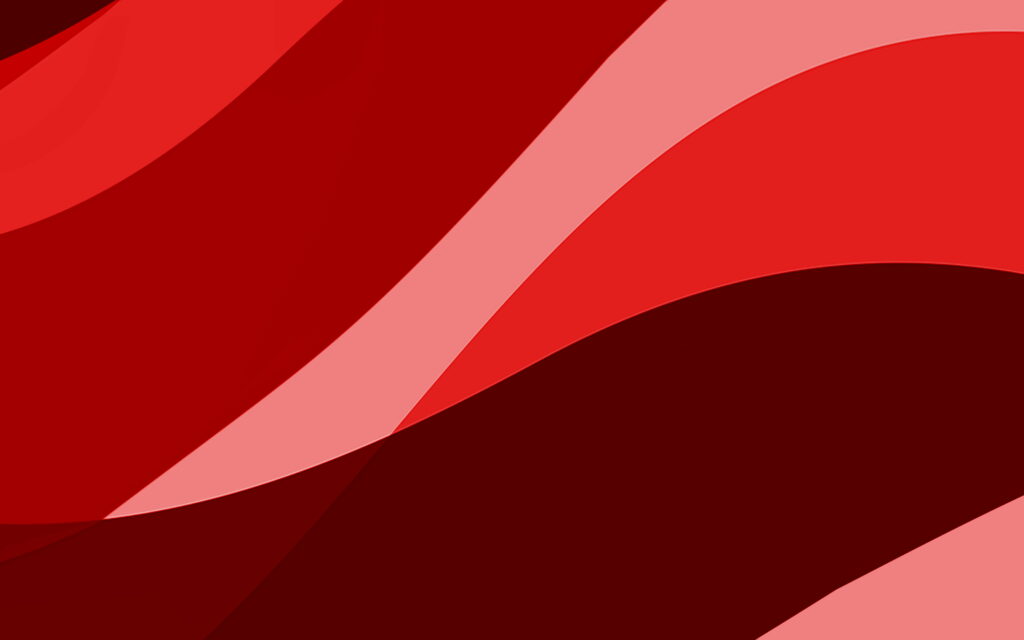 Vibrant Red Wave Patterns in Minimalistic Material Design: A Creative 4K Wallpaper