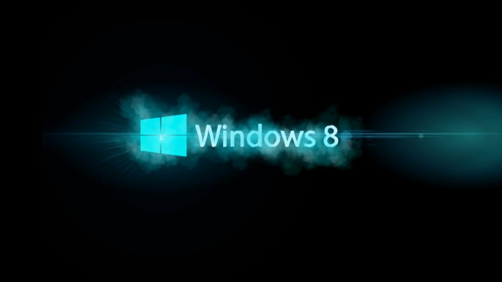 Vibrant Cyan Aesthetics: Stunning HD Wallpaper Background of Windows 8