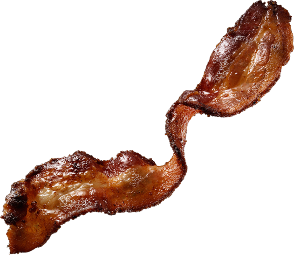 Crispy Bacon Slice on Transparent Background - HD Wallpaper