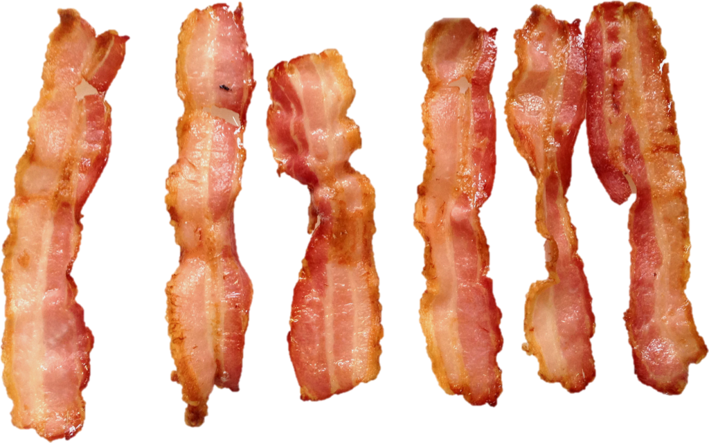 High-Quality Crispy Bacon Strips PNG Wallpaper - Golden-Brown Texture