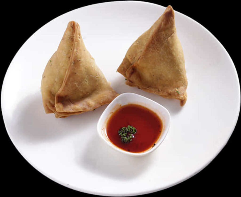 Crispy Samosas & Tangy Chutney: A Delicious Wallpaper Background