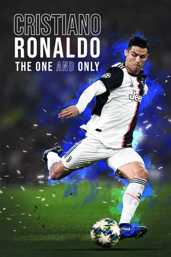 Vibrant Cristiano Ronaldo Wallpaper: Power & Precision in Action