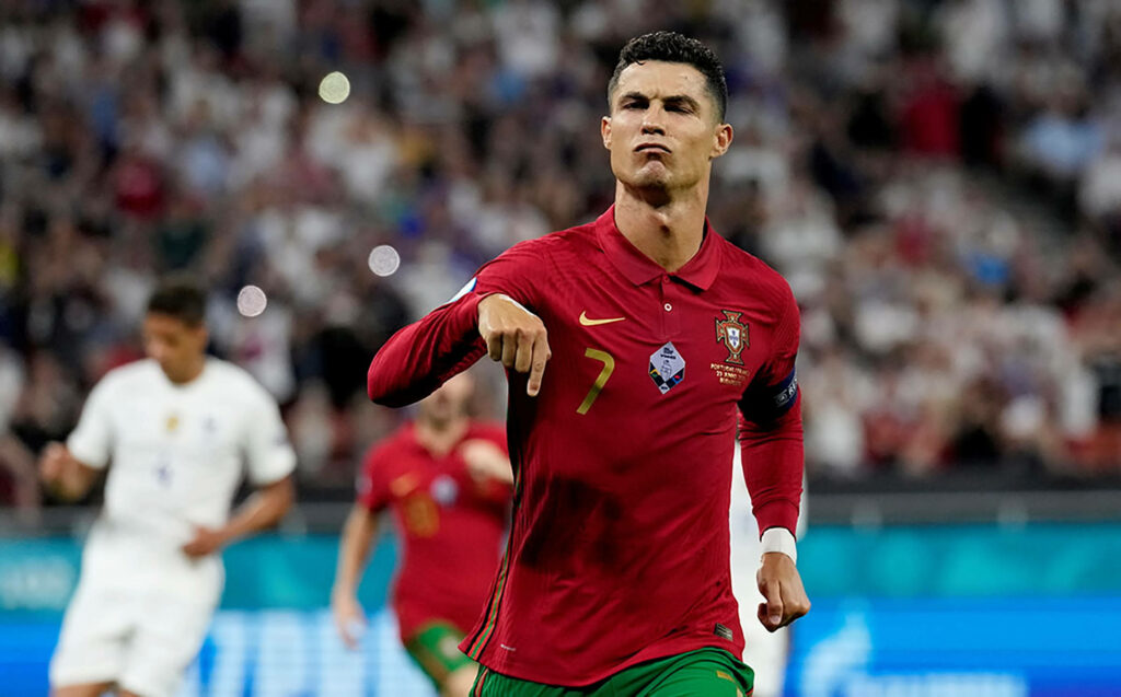 Cristiano Ronaldo Celebration Wallpaper - Dynamic Football Energy
