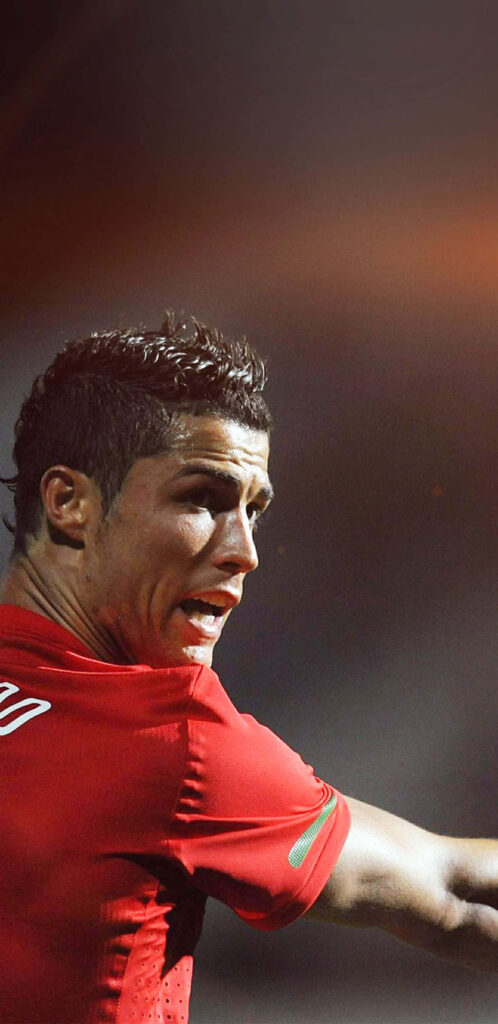 Dynamic Cristiano Ronaldo Football Galaxy Wallpaper Background