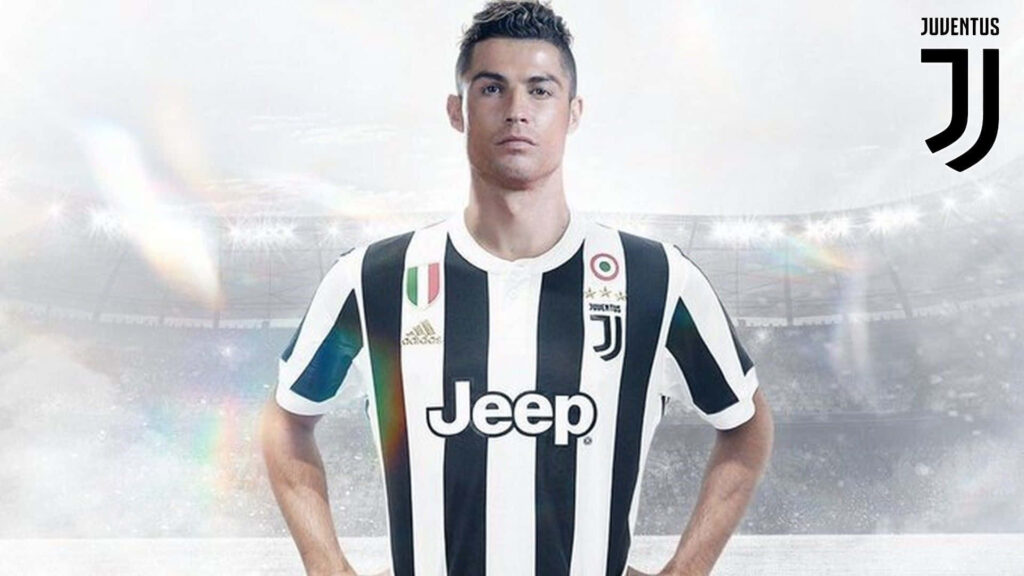 Cristiano Ronaldo Juventus Wallpaper: Confident Stadium Backdrop