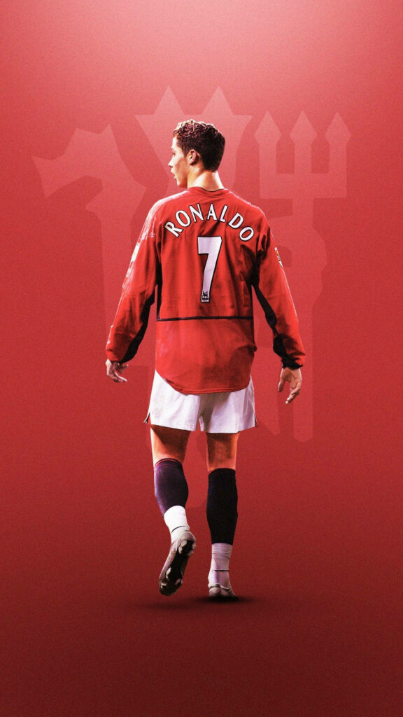 Cristiano Ronaldo Manchester United Wallpaper: Iconic Red Legacy