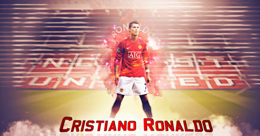 Cristiano Ronaldo Manchester United Wallpaper - Iconic Stadium Background