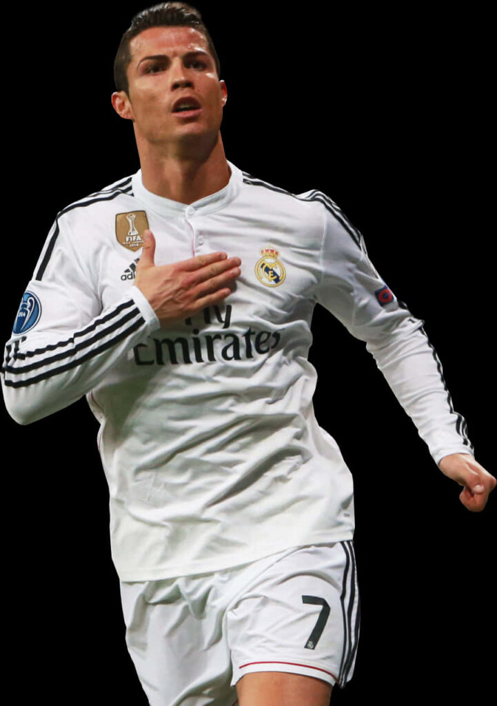 Cristiano Ronaldo Action Shot Wallpaper - Real Madrid Legend