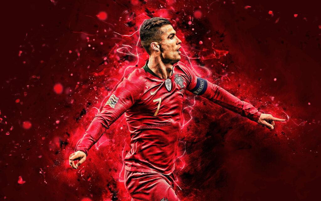 CR7: The Portuguese Football Legend in a Stunning 4K Wallpaper