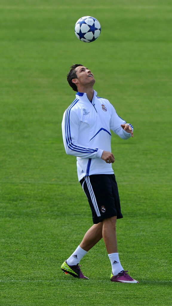 Cristiano Ronaldo Football Skills Wallpaper for iPhone Background