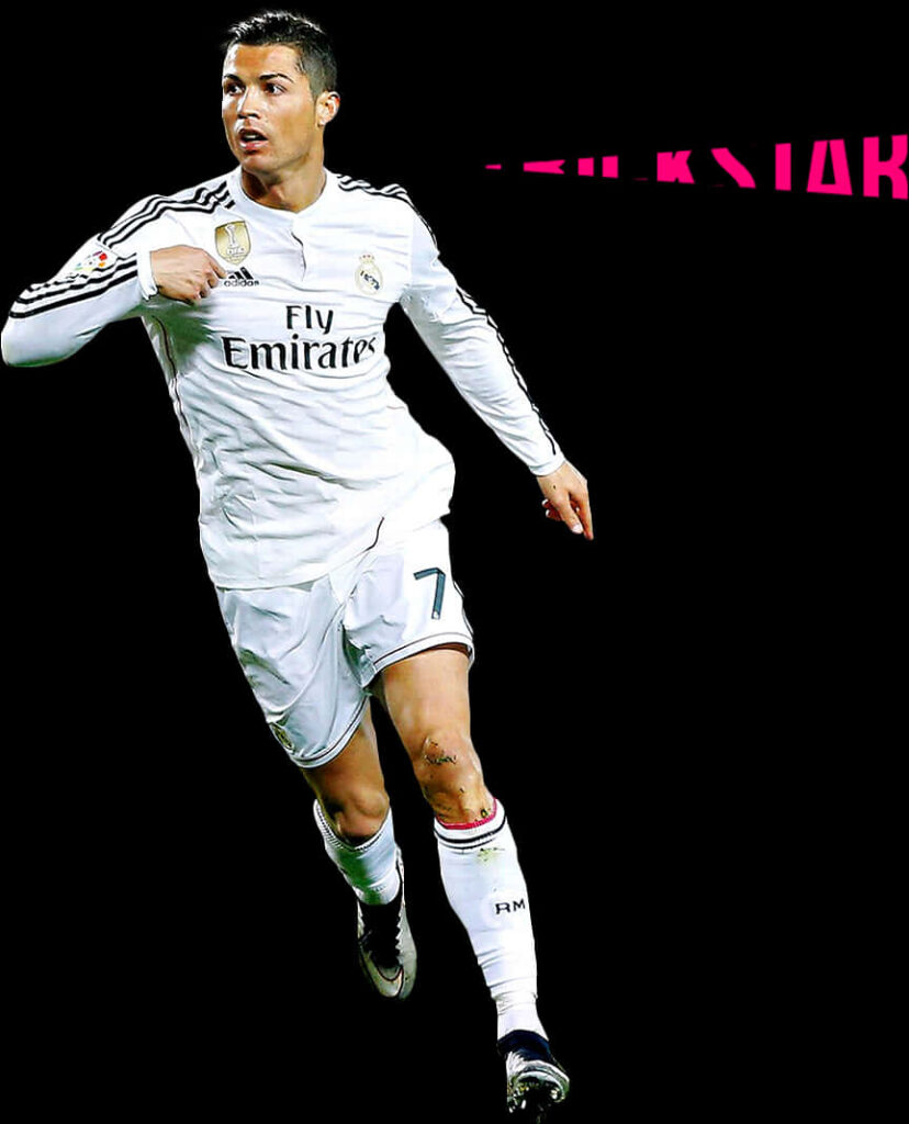 Cristiano Ronaldo Action Wallpaper: Real Madrid Legend in Focus