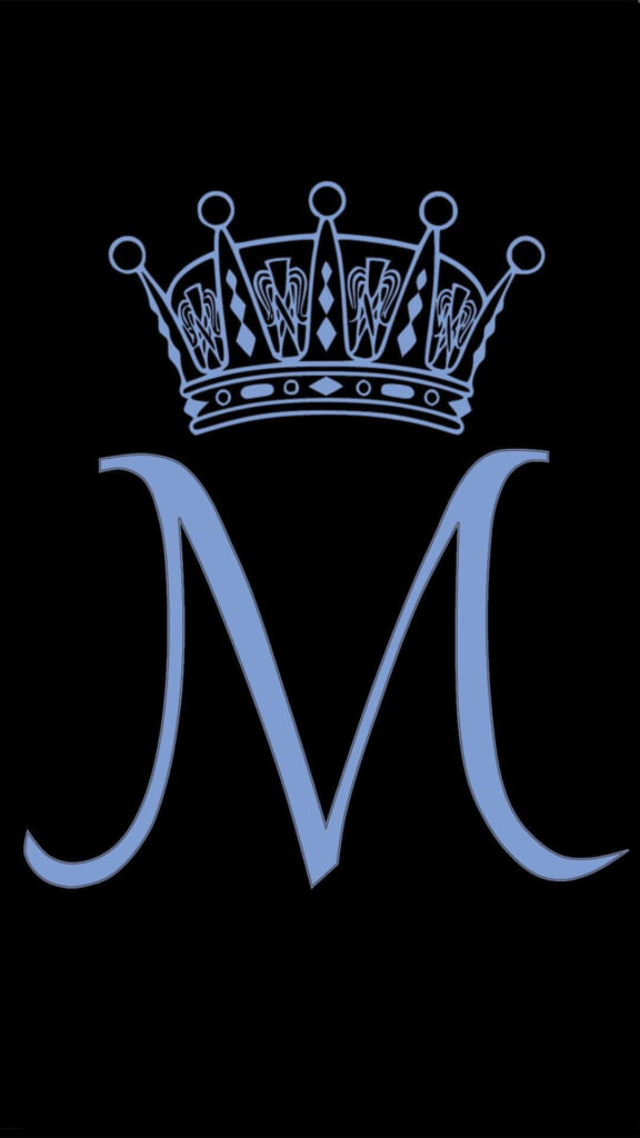 Majestic Monogram: A Cute and Regal Royal M Wallpaper